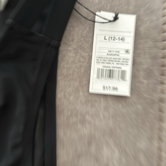 Shade & Shore Strappy Side Cheeky Bikini top 36B Bottom L NWT set black - Picture 10 of 10